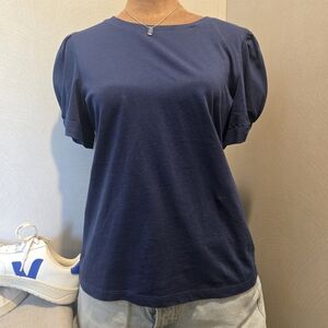 J. Crew Classic Navy Short Sleeve Tee